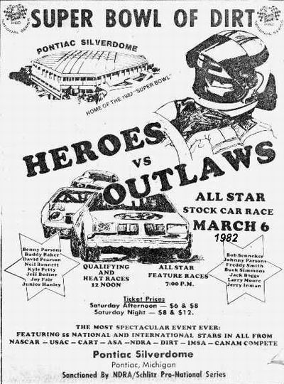 Pontiac Silverdome - Ad Super Bowl Of Dirt From Jerry